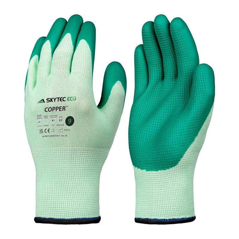 Skytec Eco Copper Green Eco-Friendly Coated Heat Protection Gloves